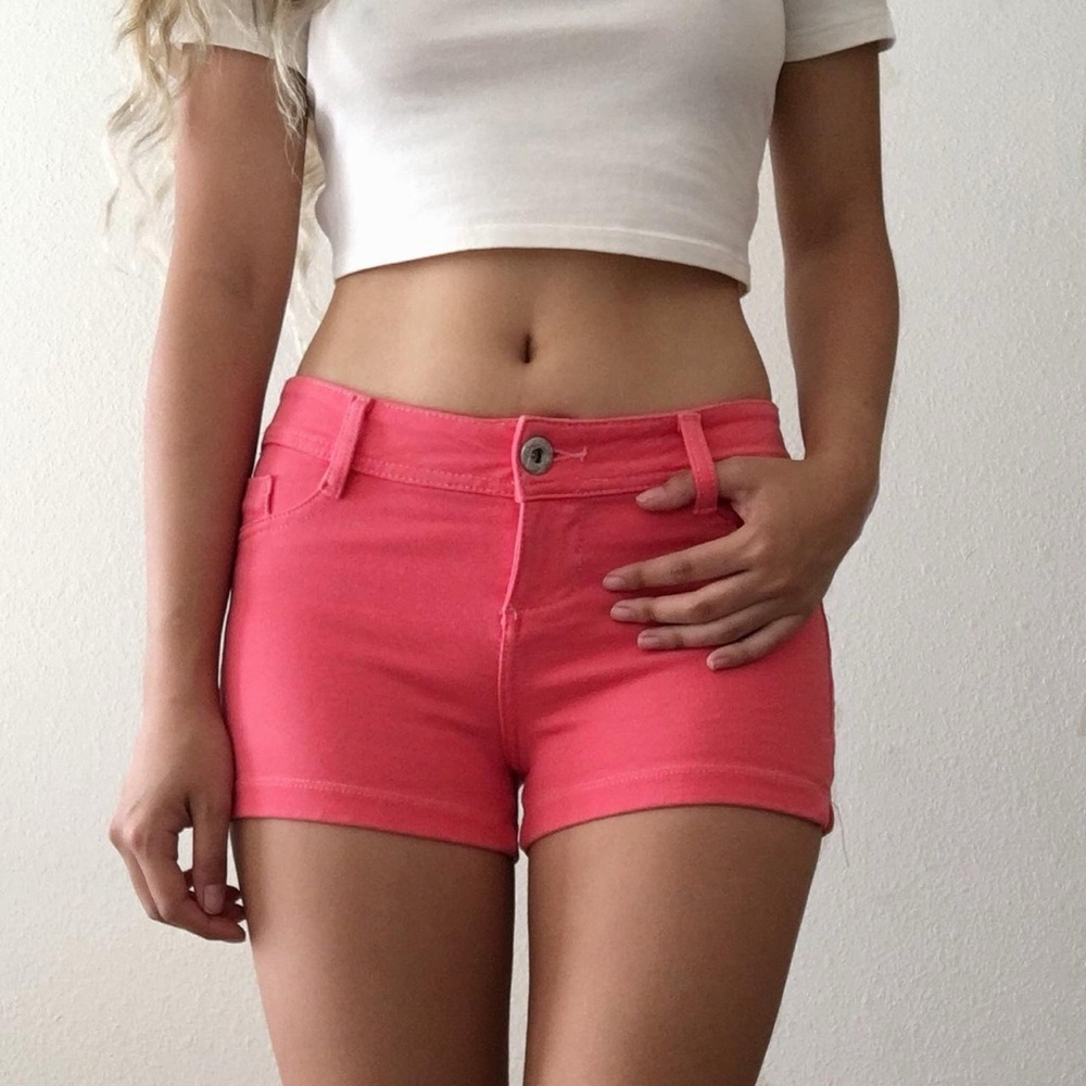 Peach/Coral Pink Shorts